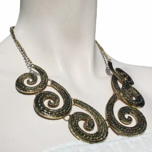 COLLANA CON 6 SPIRALI DECORATE