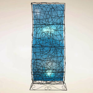 LAMPADA IN RATTAN E COTONE SEXI APERTA 1,5 M