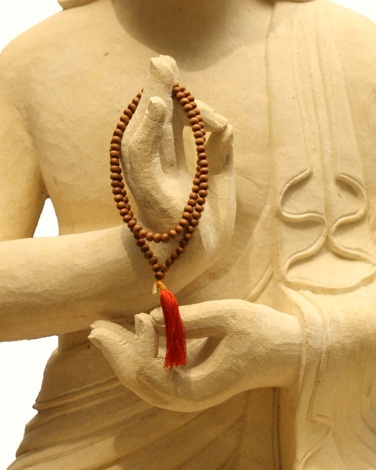 Collana Amuleto In Legno Con Simbolo OM Hindu - Cordoncino Regolabile In Cotone Cerato 40-70 Cm, Fatto A Mano