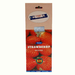 INCENSI SATYA STRAWBERRY ( conf. 25 pacchetti quadrati x 8 sticks )