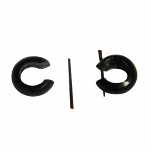 ORECCHINI CERCHIETTI IN COCCO CM 2 (conf. 10 pz)