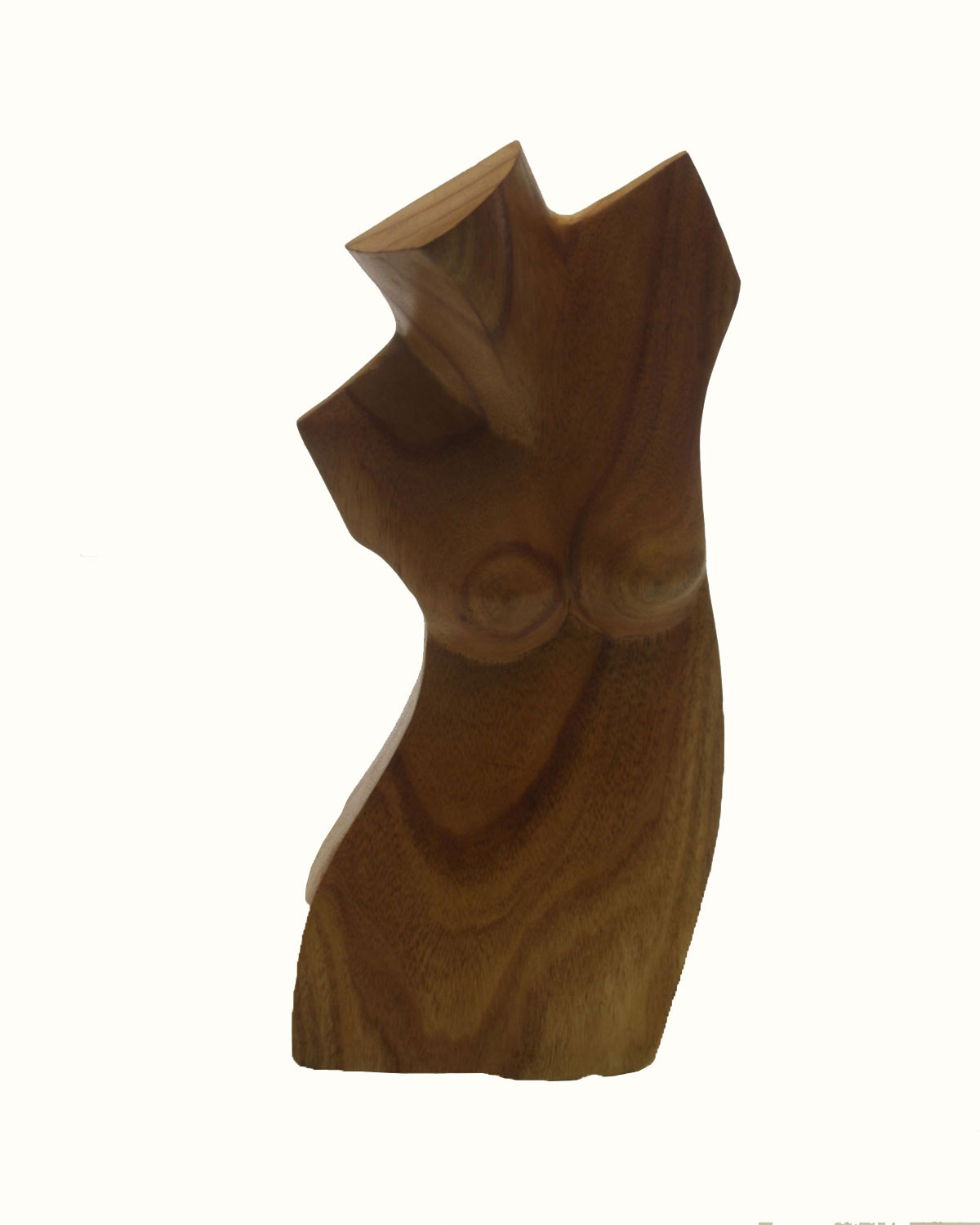 Artisanal Busto Espositore a collana in legno finitura Nero Vintage 
