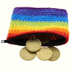 PORTAMONETE UNCINETTO RASTA O RAIMBOW