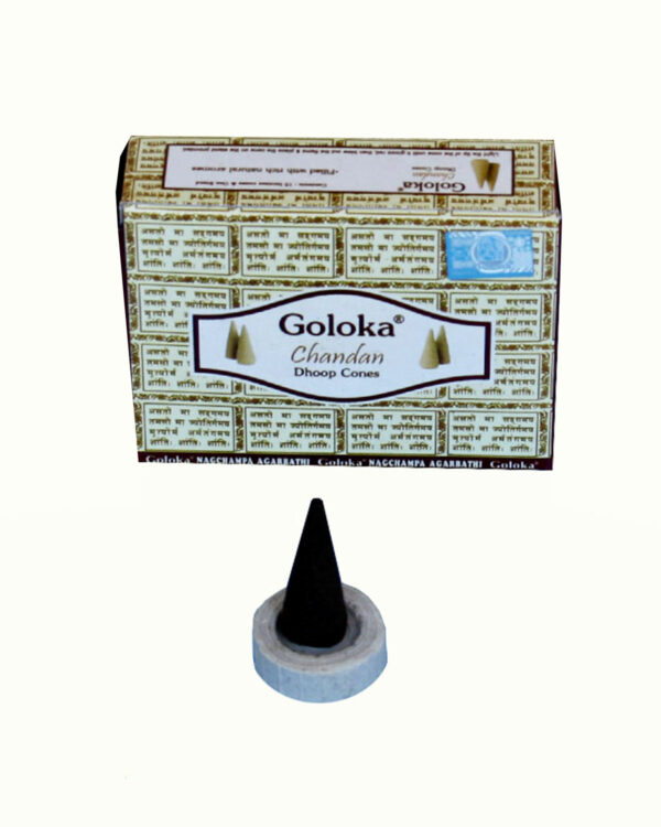INCENSI IN CONO GOLOKA CHANDAN (1 scatolina x 10 coni)