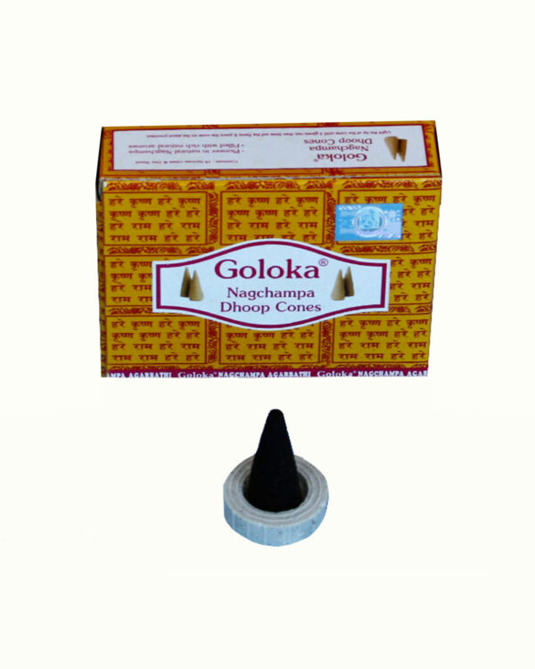 INCENSI IN CONO GOLOKA NAGHCAMPA (  1 scatolina x 10 coni)