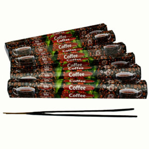 INCENSI  CAFFE' marche assortite ( 1 pacchetto esagonale X 20 sticks )