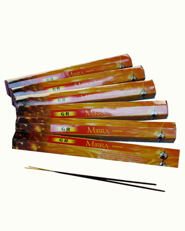 INCENSI MIRRA marche assortite ( 1 pacchetto esagonale x 20 sticks )