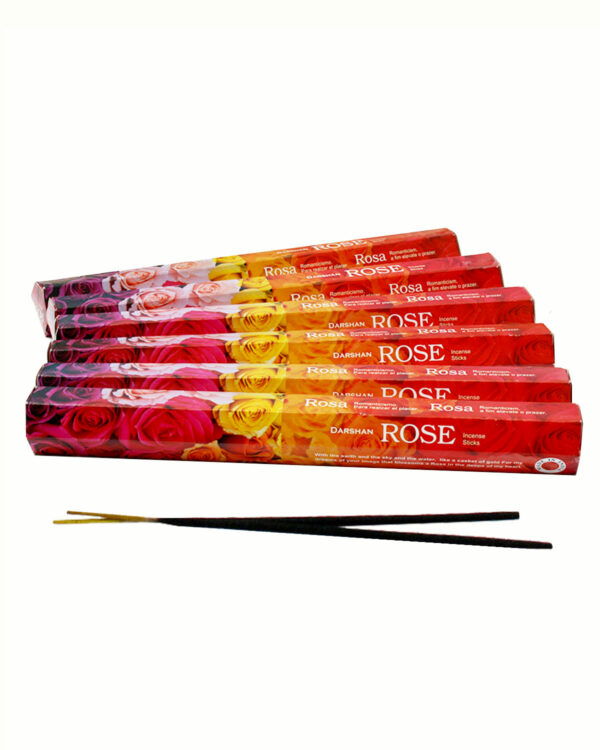 INCENSI ROSA marche assortite ( 1 pacchetto esagonale x 20 sticks )