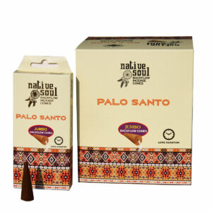 INCENSI IN CONO BACKFLOW NATIVE SOUL PALO SANTO (12 box x 8 coni maxi)