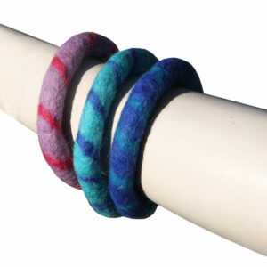 BRACCIALETTO IN LANA COTTA BANGLES