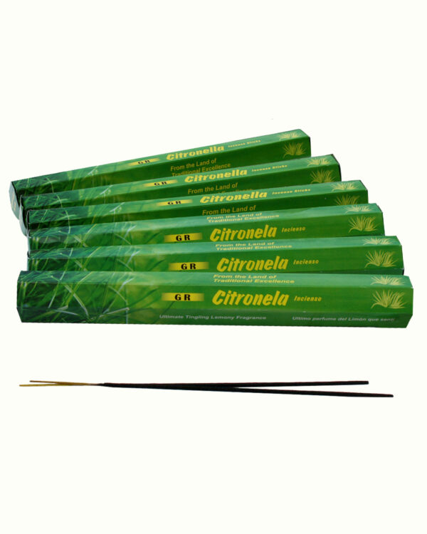 INCENSI CITRONELLA (marche assortite) ( 6 p. esag. X 20 sticks )