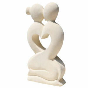 STATUA IN PIETRA NATURALE AMANTI CM 40