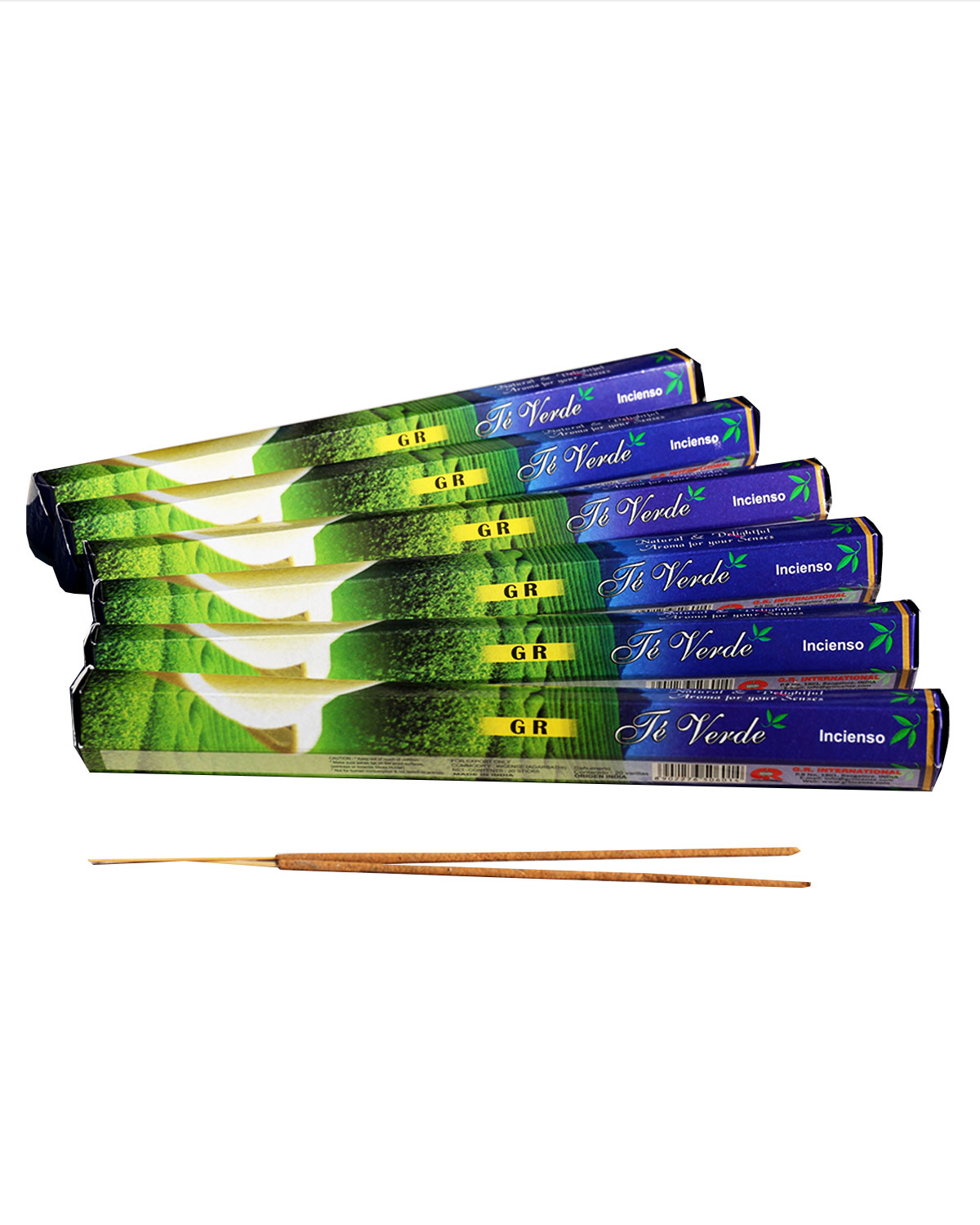 INCENSI THE' VERDE (marche assortite) ( 1 p. esag. X 20 sticks ) – Cuore d' oriente