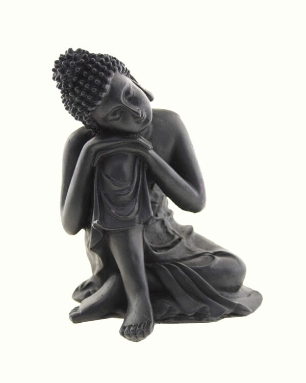 STATUA BUDDHA PIEGATO SUL GINOCCHIO ( cm 16 )