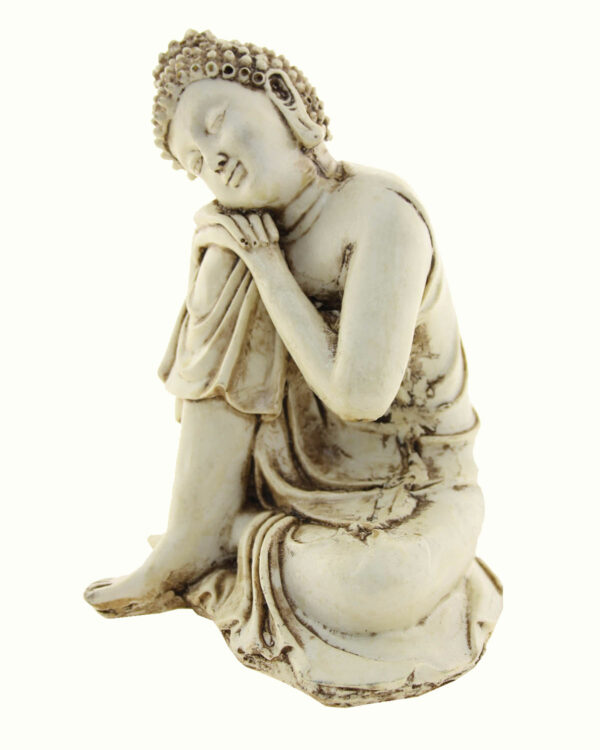 STATUA BUDDHA PIEGATO SUL GINOCCHIO ( cm 16 )