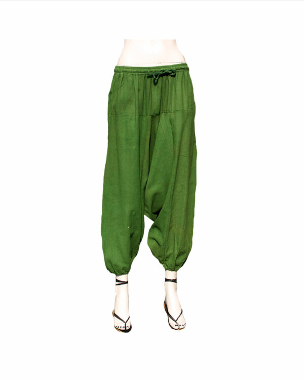 PANTALONI AFGANI IN COTONE DI CANAPA