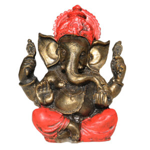 GANESHA IN RESINA DIPINTA CM 15