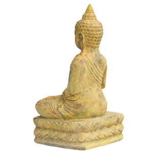 STATUA IN PIETRA BUDDHA TIBETANO CM 40