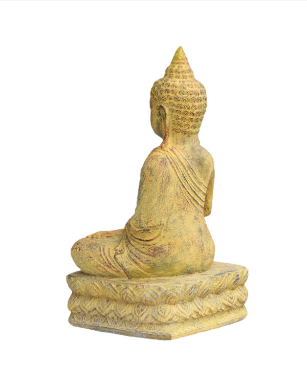 STATUA IN PIETRA BUDDHA TIBETANO CM 40