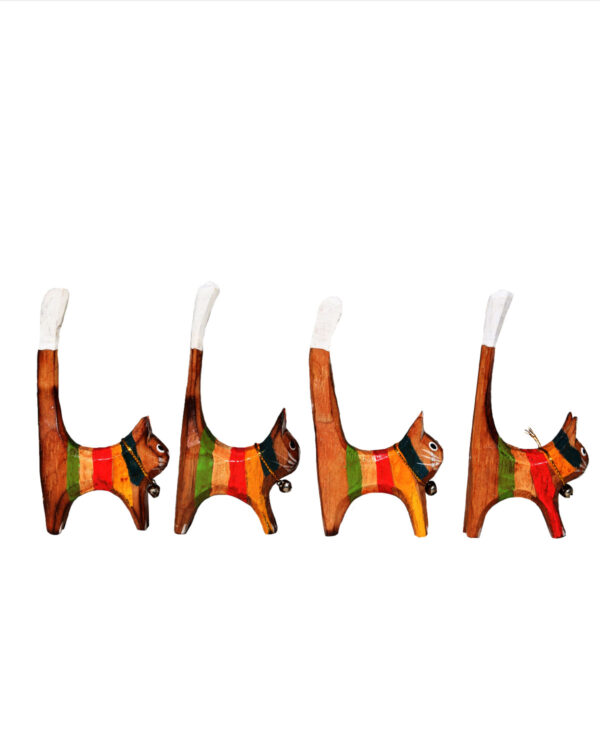 GATTINI MINI  RASTA CON CAMPANELLINO ( set 4 pz. )