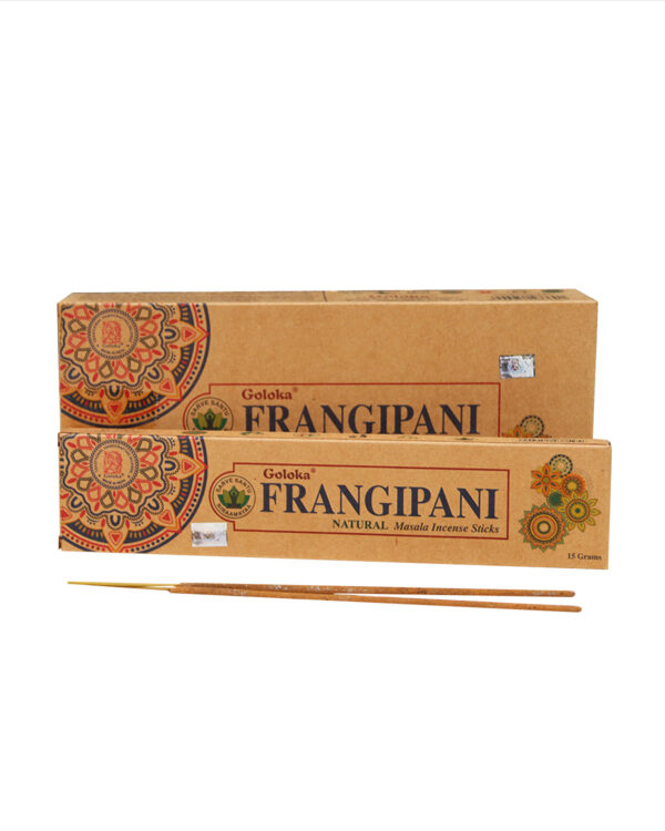 INCENSI GOLOKA FRANGIPANE BIOLOGICI (conf. 6 box x 15 gr)