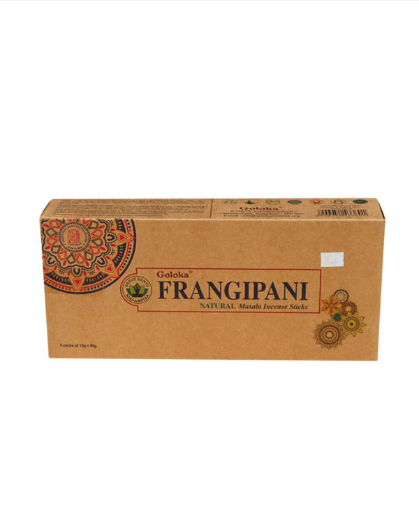 INCENSI GOLOKA FRANGIPANE BIOLOGICI (conf. 6 box x 15 gr)