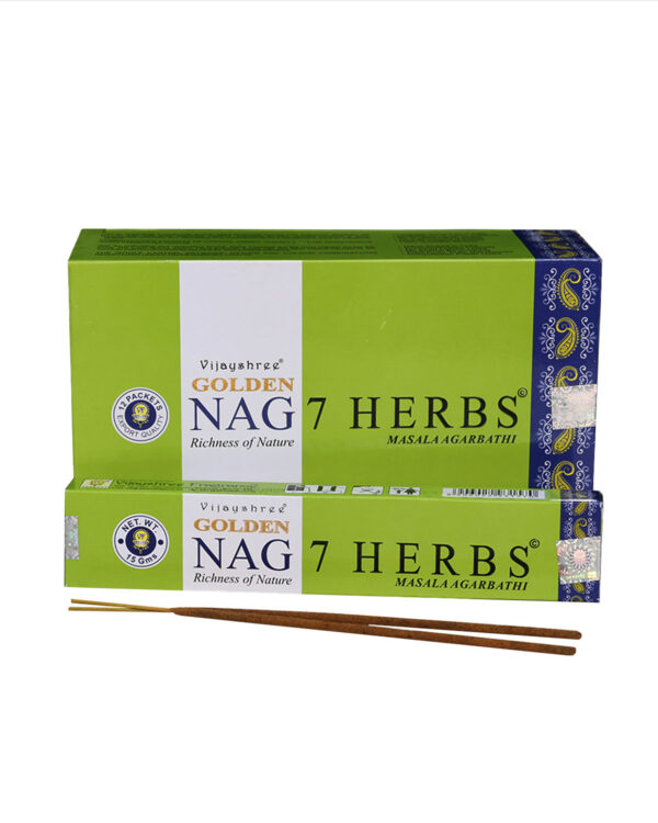 INCENSI GOLDEN NAG 7 HERBS (conf. 12 pacch x 15 gr.)