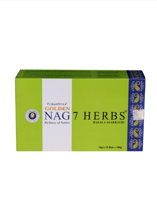 INCENSI GOLDEN NAG 7 HERBS (conf. 12 pacch x 15 gr.)