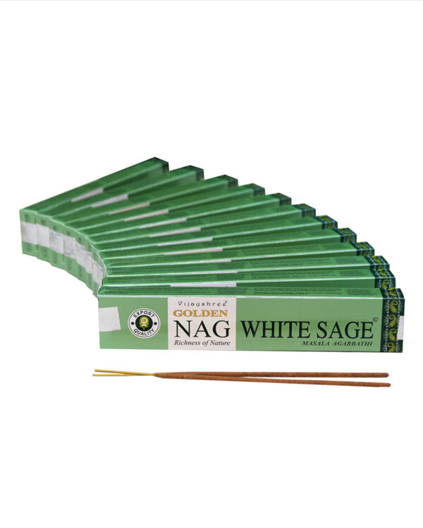 INCENSI GOLDEN NAG WHITE SAGE (conf. 12 pacch x 15 gr.)