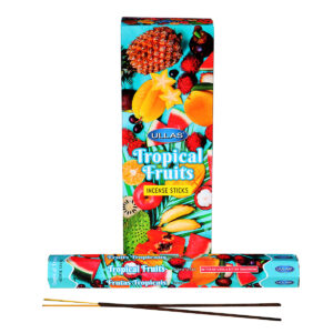 INCENSI  FRUTTI TROPICALI (marche assortite) ( 6 p. esag. X 20 sticks )