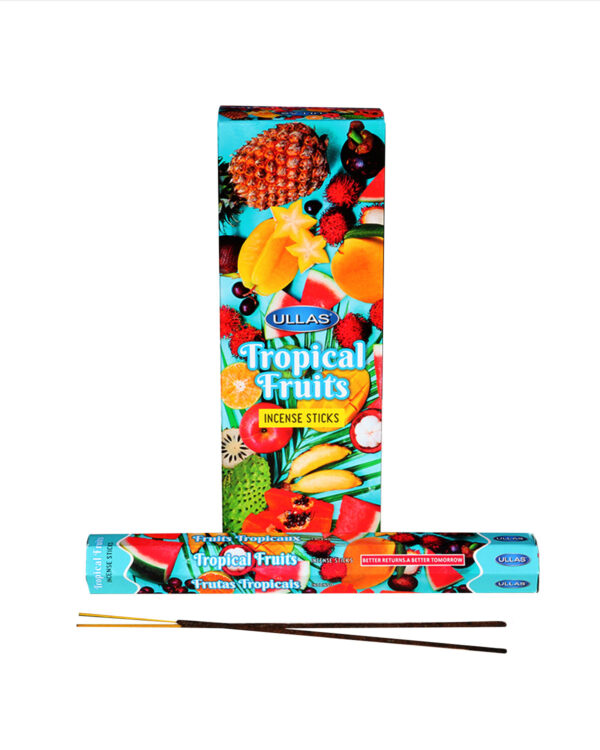 INCENSI  FRUTTI TROPICALI (marche assortite) ( 6 p. esag. X 20 sticks )