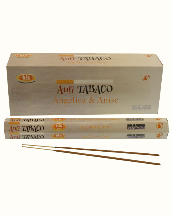 INCENSI  ANTITABACCO  (marche assortite) ( 6 p. esag. X 20 sticks )