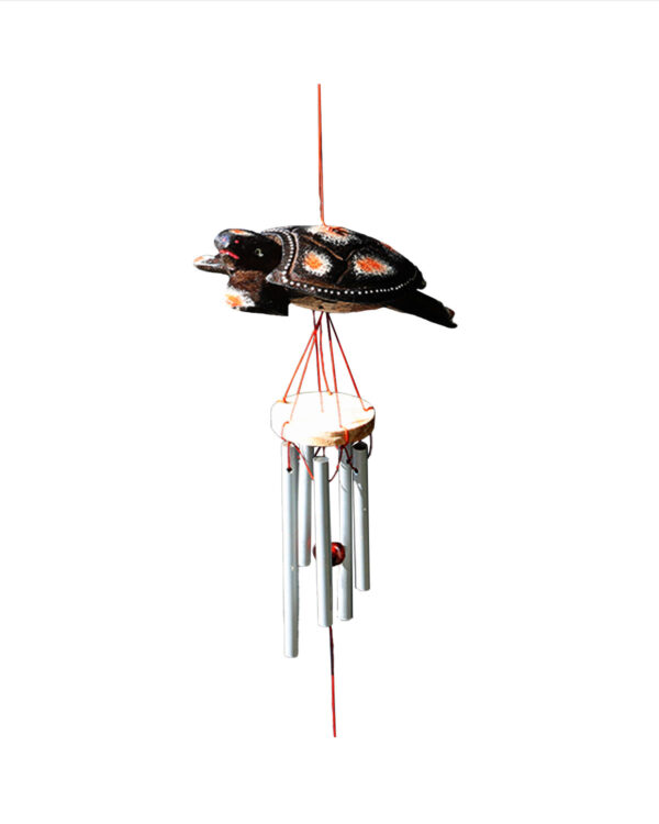 WINDCHIME IN LEGNO E ALLUMINIO CON TARTARUGA