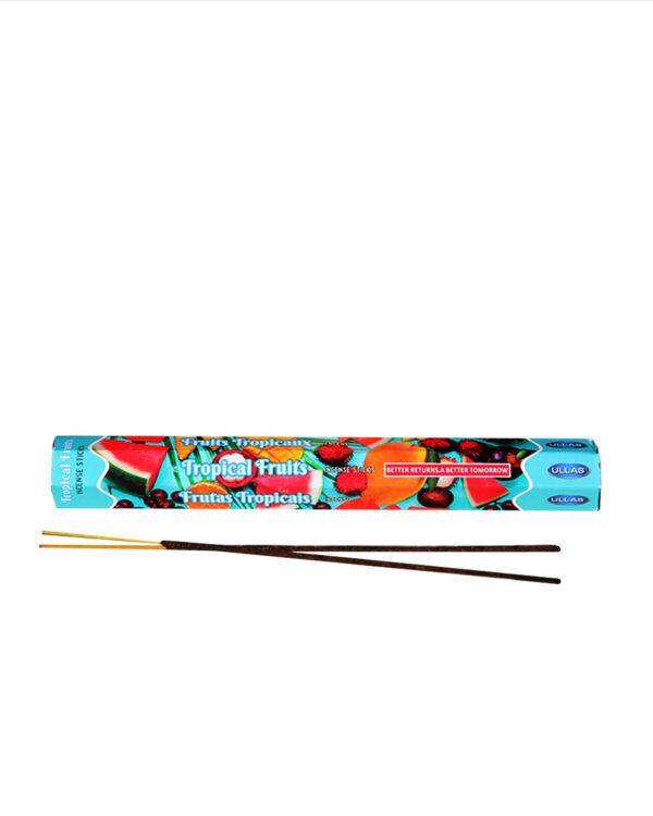 INCENSI  FRUTTI TROPICALI (marche assortite) ( 1 pacchetto esagonale X 20 sticks )