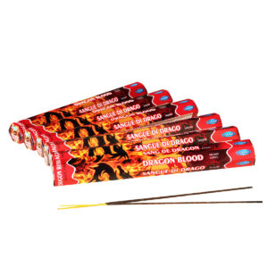 INCENSI  SANGUE DI DRAGO ( 6 p. esag. X 20 sticks )