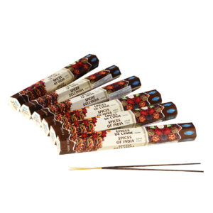 INCENSI  SPEZIE INDIANE (conf. 6 pacchetti esagonali x 20 sticks )