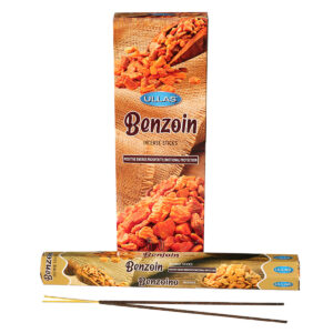 INCENSI  BENZOINO  (marche assortitte) (6 p. esag x 20 sticks)