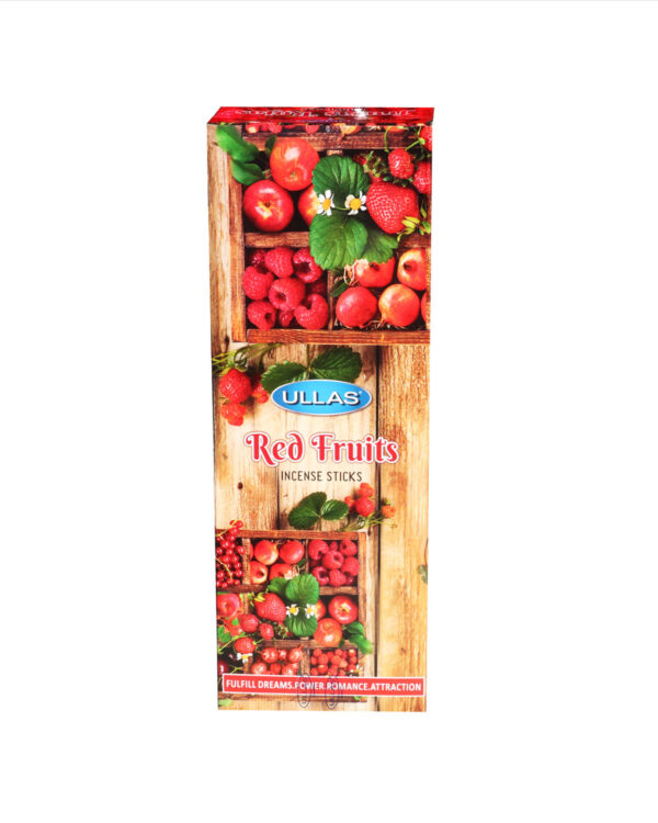 INCENSI  FRUTTI ROSSI (marche assortite) ( 6 p. esag. X 20 sticks )