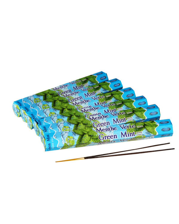 INCENSI  MENTA VERDE ( (6 p. esagonali x 20 sticks )