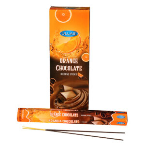 INCENSI  ARANCIO E CIOCCOLATO  (marche assortitte) (6 p. esag x 20 sticks)