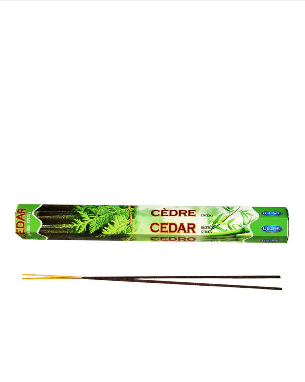 INCENSI  CEDRO ( marche assortite ) ( 1 pacchetto esagonale x 20 sticks )