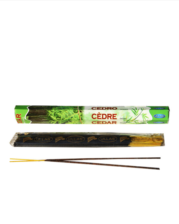 INCENSI  CEDRO ( marche assortite ) ( 1 pacchetto esagonale x 20 sticks )