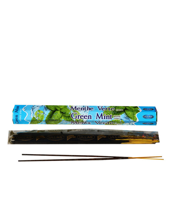 INCENSI  MENTA VERDE ( 1 pacchetto esagonale X 20 sticks )