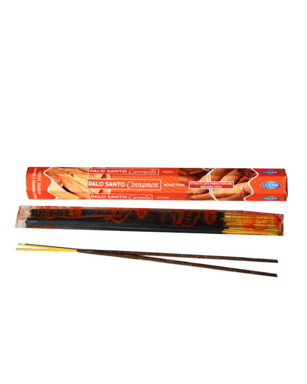 INCENSI  PALO SANTO E CANNELLA ( marche assortite) ( 1 pacchett. Esagonale x 20 sticks )