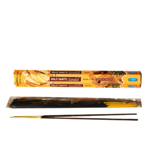 INCENSI  PALO SANTO E SANDALO ( marche assortite) ( 1 pacchetto esagonale x 20 sticks )