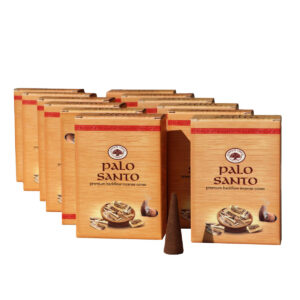 INCENSI IN CONO BACKFLOW  PALO SANTO (12 box x 8 coni maxi)