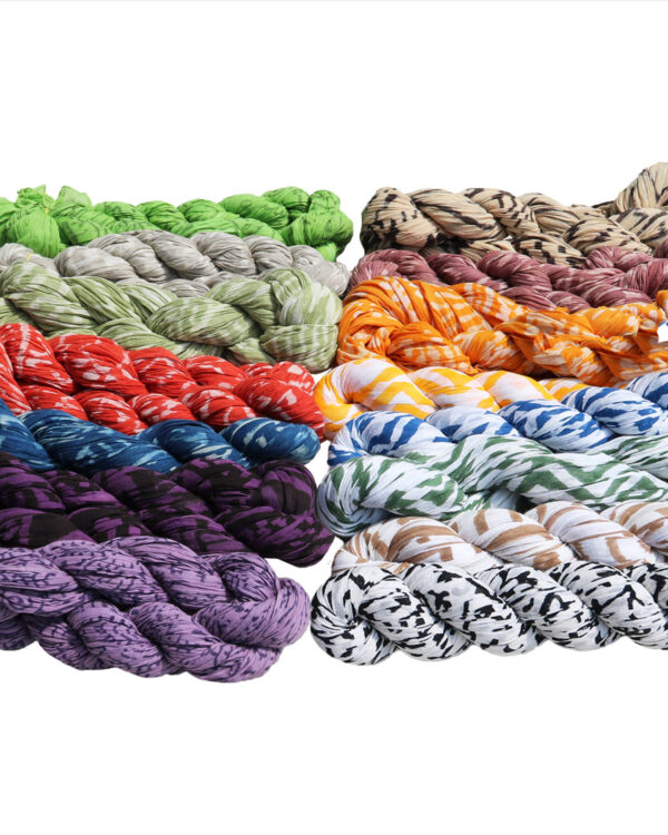 SCIARPONE IN COTONE STROPICCIATO BLOCKPRINT
