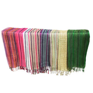 SCIARPINE IN COTONE GARZATO COLORATE