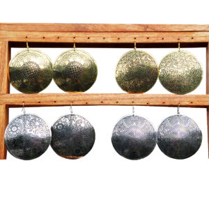 ORECCHNI IN OTTONE A DISCO GIGANTI LEGGERISSIMI