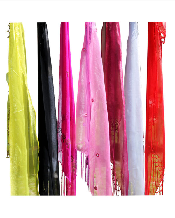 FOULARD TRIANGOLARI PER DANZA DEL VENTRE CON PERLINE